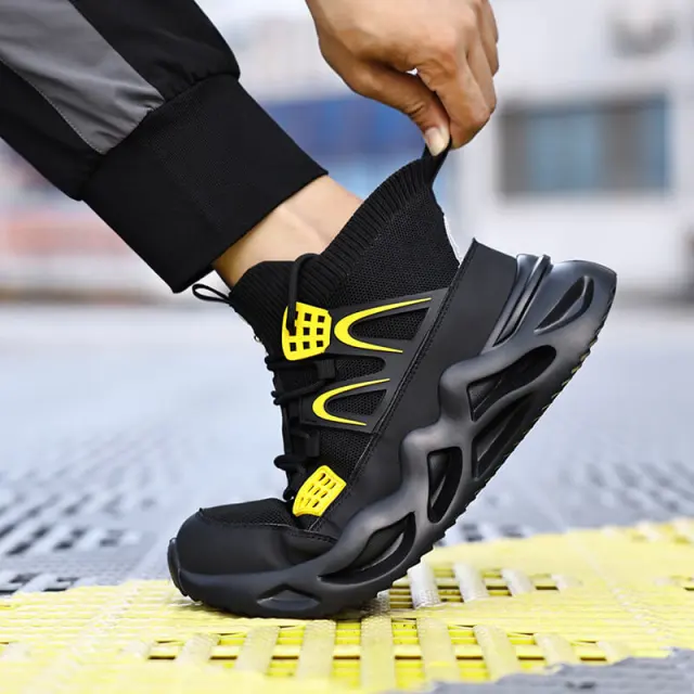 Lightweight safety shoes Outdoor sports steel toe safety shoes