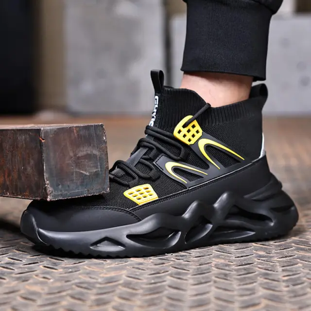 Lightweight safety shoes Outdoor sports steel toe safety shoes