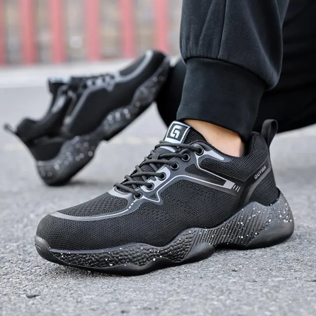 Lightweight safety shoes European standard steel toe safety shoes for men