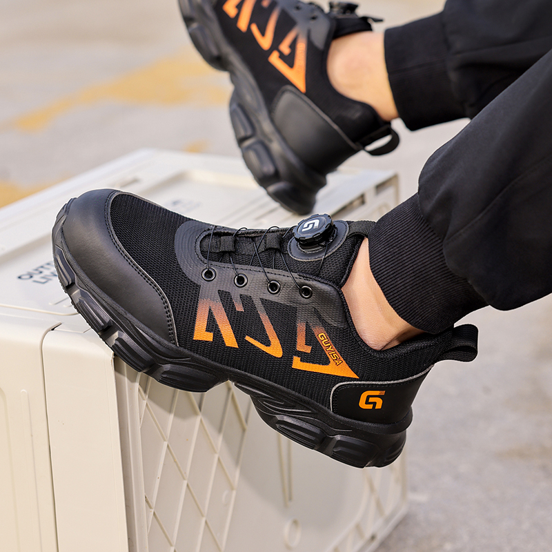 Fashion safety shoes outdoor work European standard steel toe safety shoes