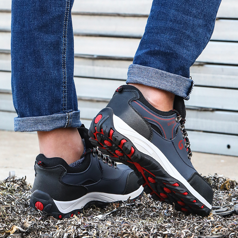 Fashion safety shoes outdoor work European standard steel toe safety shoes