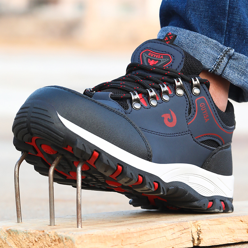 Fashion safety shoes outdoor work European standard steel toe safety shoes