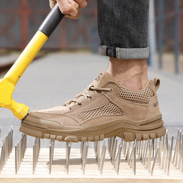 Fashion safety shoes outdoor work European standard steel toe safety shoes