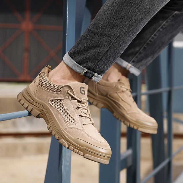 Fashion safety shoes outdoor work European standard steel toe safety shoes