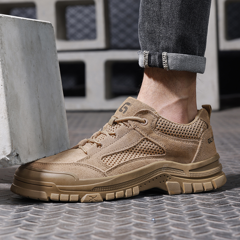 Fashion safety shoes outdoor work European standard steel toe safety shoes