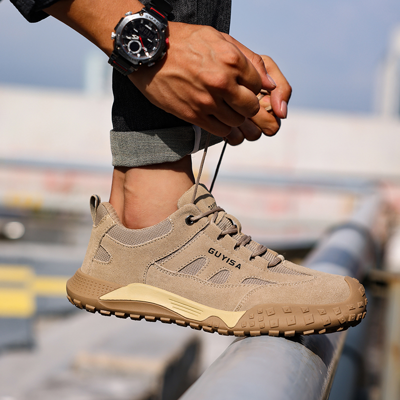 Fashion safety shoes outdoor work European standard steel toe safety shoes