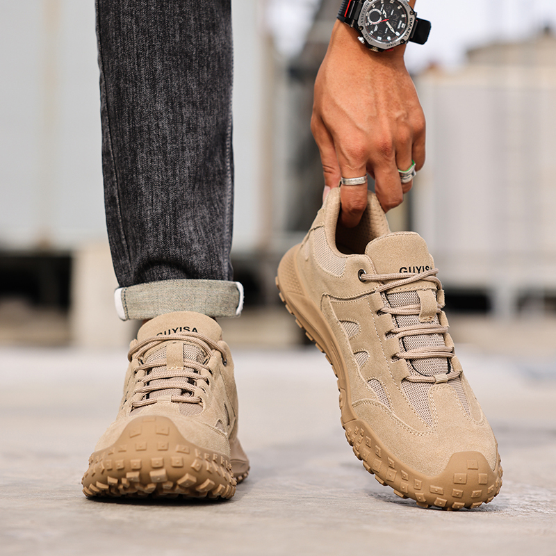 Fashion safety shoes outdoor work European standard steel toe safety shoes