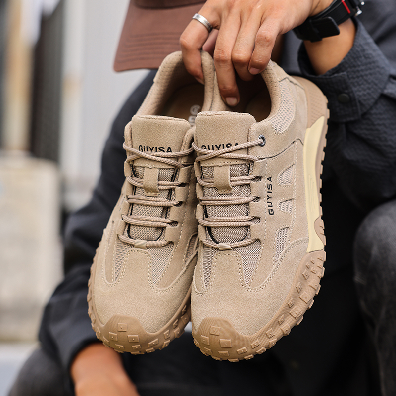 Fashion safety shoes outdoor work European standard steel toe safety shoes