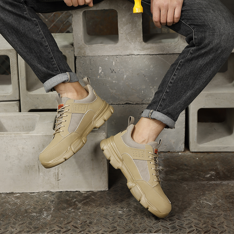 Fashion safety shoes outdoor work European standard steel toe safety shoes