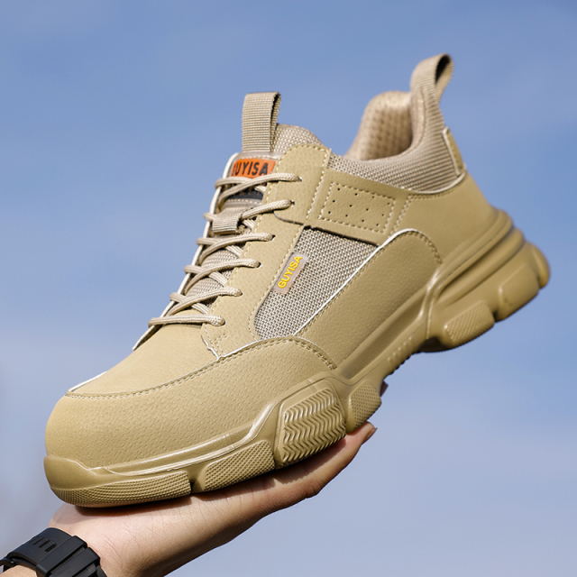 Fashion safety shoes outdoor work European standard steel toe safety shoes