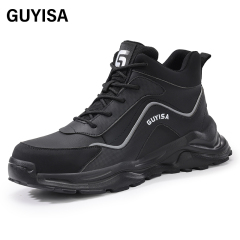 Unisex Sports Safety Shoes Steel Toe Anti-Puncture Microfiber Upper European standard steel toe