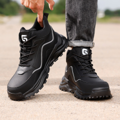 Unisex Sports Safety Shoes Steel Toe Anti-Puncture Microfiber Upper European standard steel toe