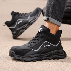 Unisex Sports Safety Shoes Steel Toe Anti-Puncture Microfiber Upper European standard steel toe