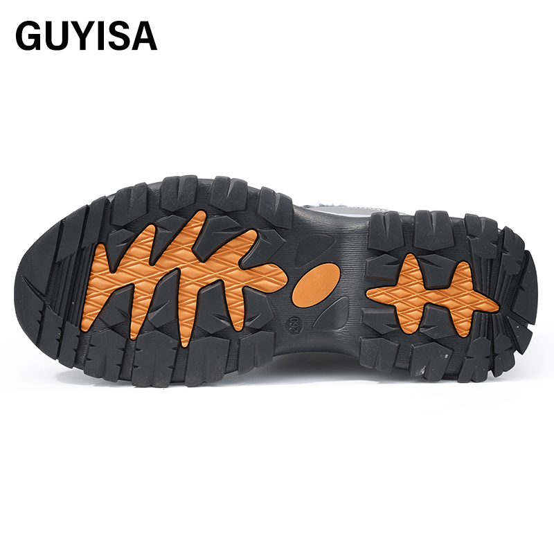GUYISA Hot winter microfiber upper anti-smash and stab men's safety shoes