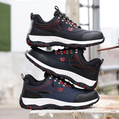 GUYISA High quality safety shoes construction site European standard steel toe anti-puncture anti-smash safety shoes