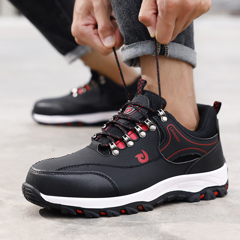 GUYISA High quality safety shoes construction site European standard steel toe anti-puncture anti-smash safety shoes
