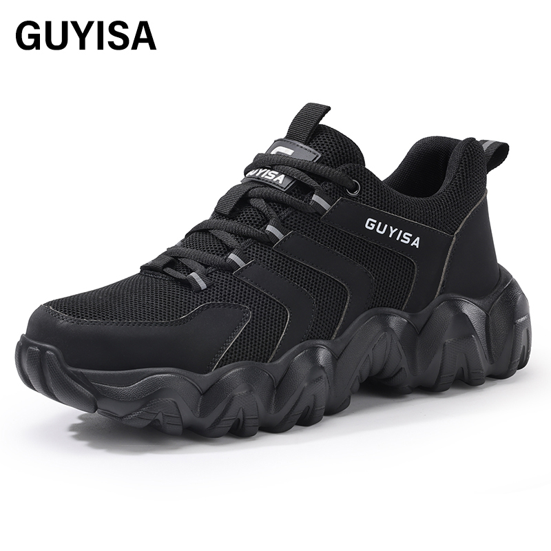 GUYISA High quality steel cloth breathable comfortable men's safety shoes