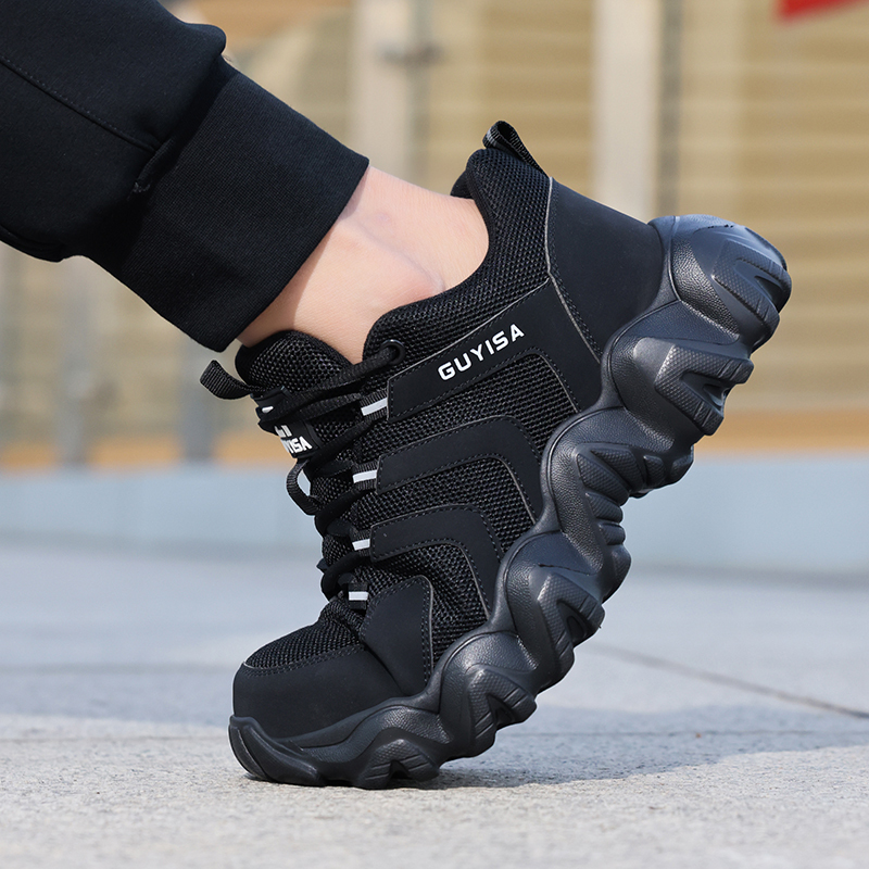 GUYISA High quality steel cloth breathable comfortable men's safety shoes