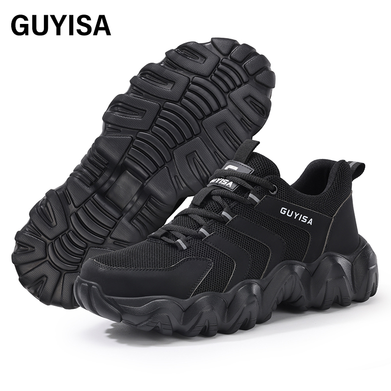 GUYISA High quality steel cloth breathable comfortable men's safety shoes