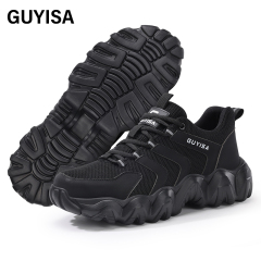 GUYISA High quality steel cloth breathable comfortable men's safety shoes