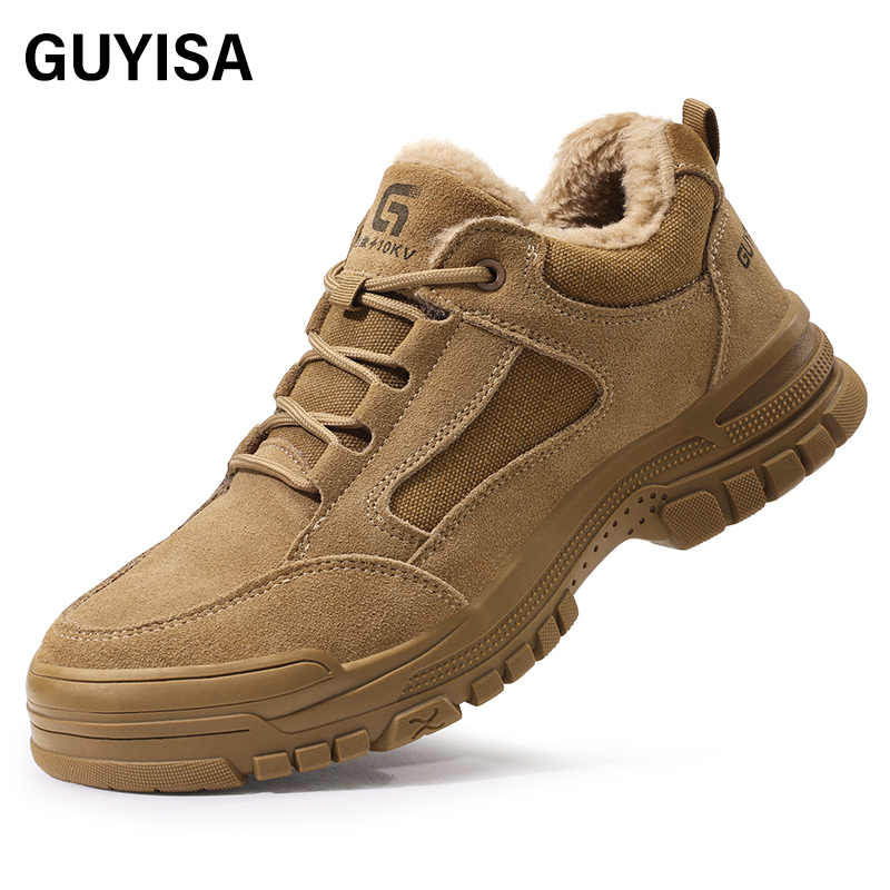 GUYISA Standard plastic toe Insulation 10KV Men's safety shoes Factory direct comfort safety shoes