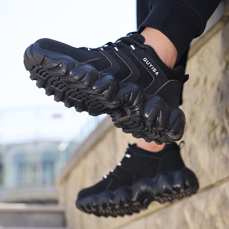 GUYISA High quality steel cloth breathable comfortable men's safety shoes