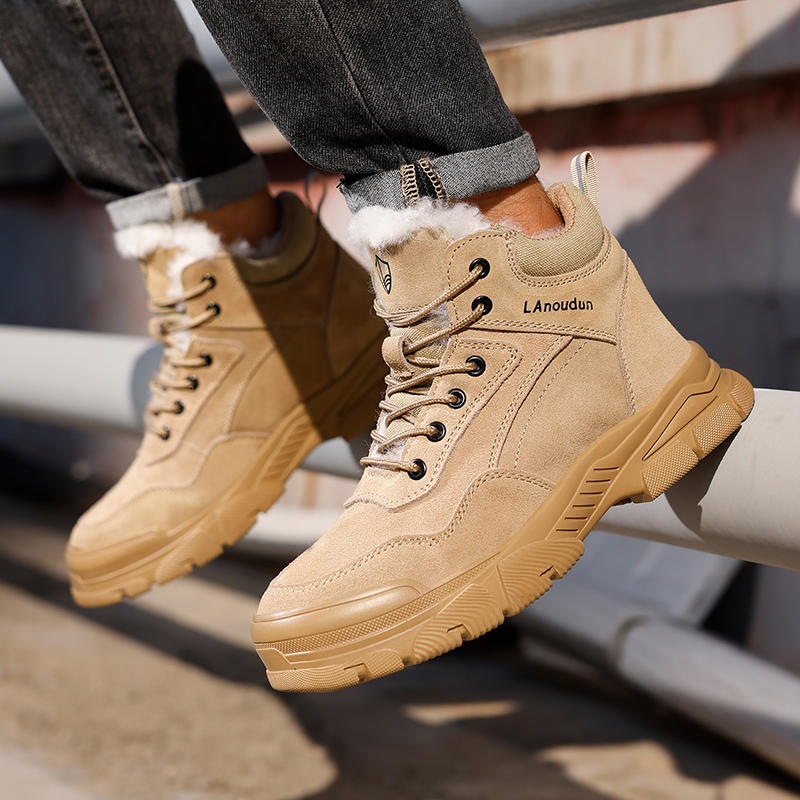GUYISA High quality winter warm, smash-proof and stab-proof men's safety shoes