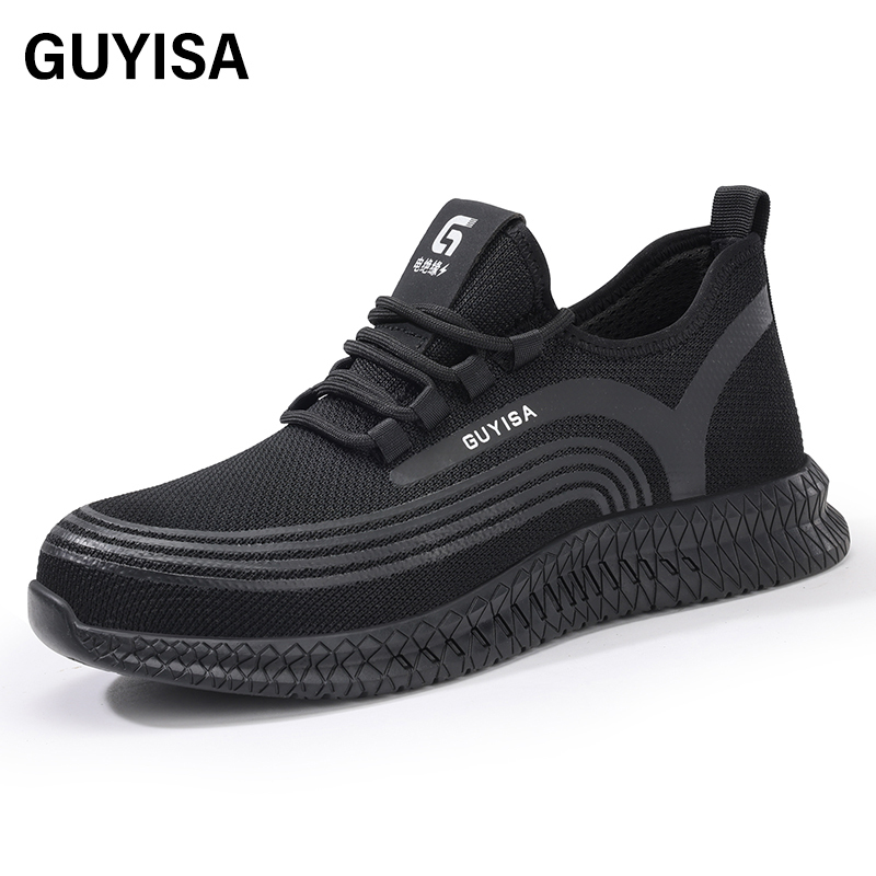 GUYISA Breathable safety shoes Outdoor sports Smash-proof and puncture-proof safety shoes for men Insulated 18KV safety shoes