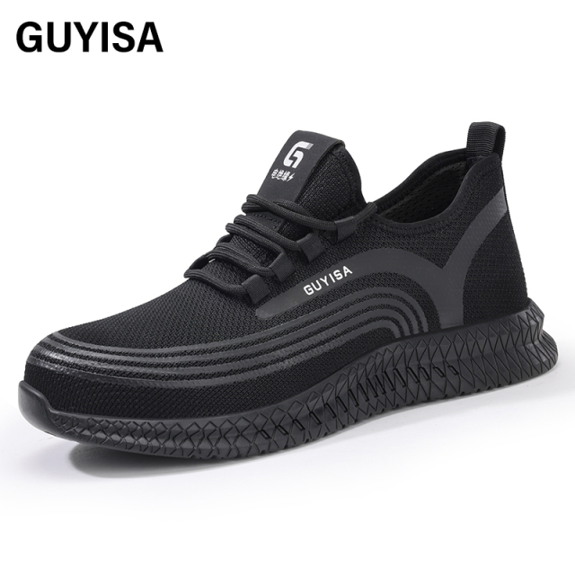GUYISA Breathable safety shoes Outdoor sports Smash-proof and puncture-proof safety shoes for men Insulated 18KV safety shoes