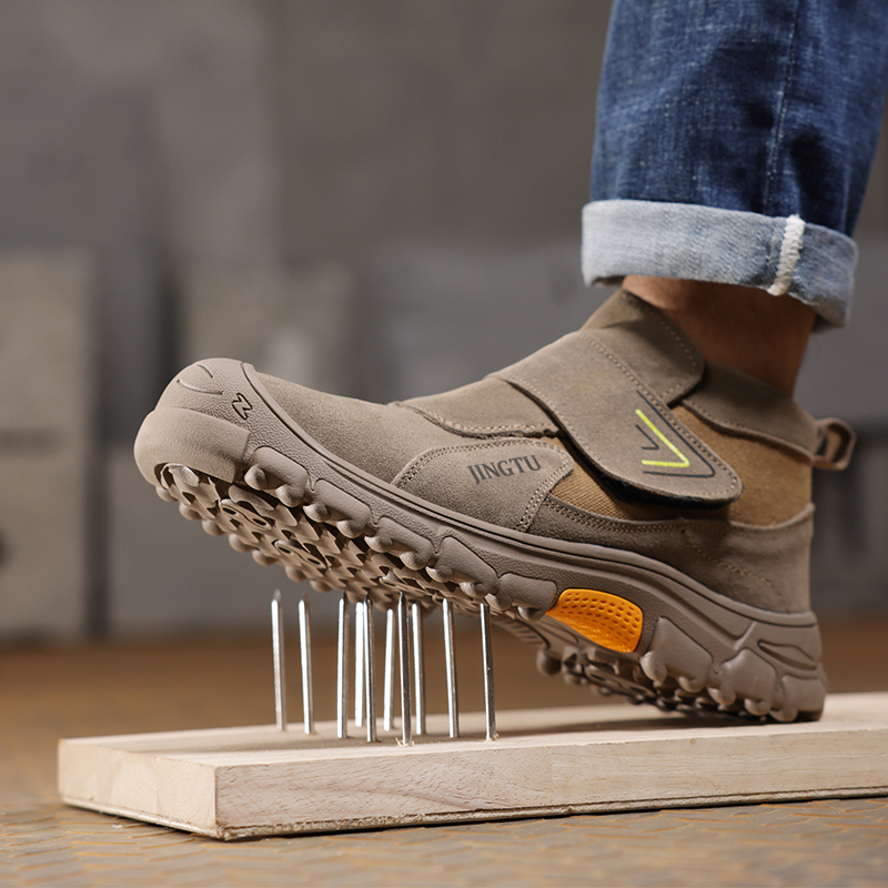 GUYISA  High quality comfortable suede fireproof flower-welder safety shoes