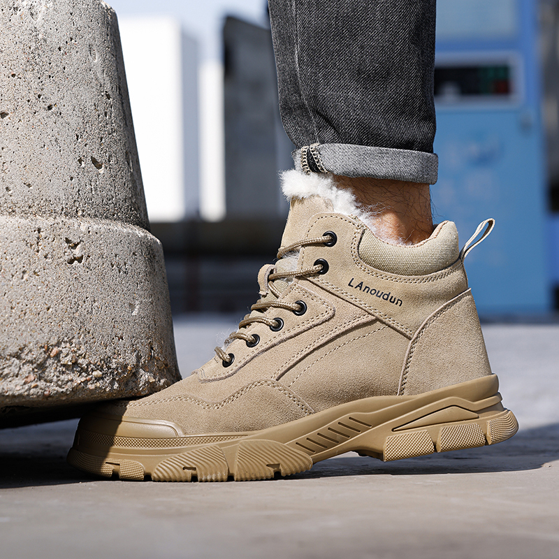 GUYISA High quality winter warm, smash-proof and stab-proof men's safety shoes