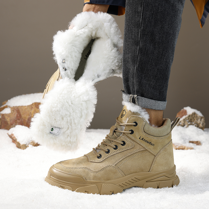 GUYISA High quality winter warm, smash-proof and stab-proof men's safety shoes