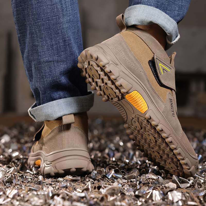 GUYISA  High quality comfortable suede fireproof flower-welder safety shoes