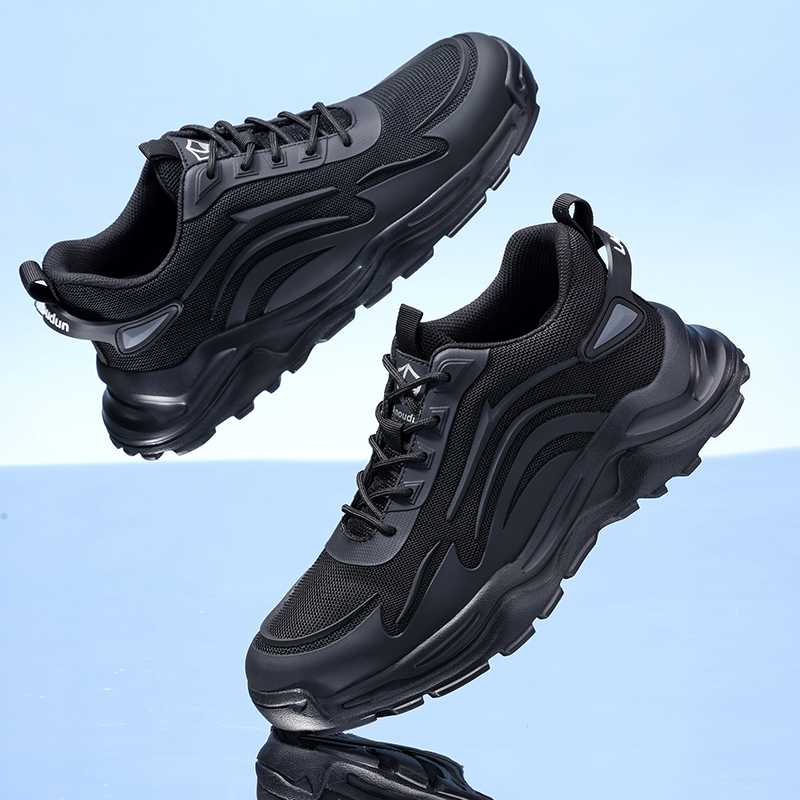 GUYISA  lightweight safety shoes steel toe wear-resistant rubber sole men's work safety shoes