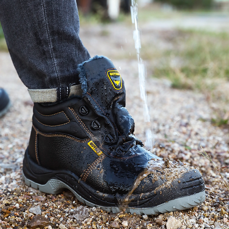 GUYISA  warmth safety shoes anti-puncture  and steel toe men's safety shoes