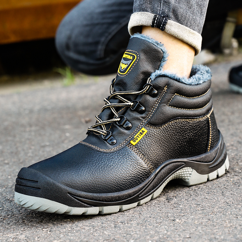 GUYISA  warmth safety shoes anti-puncture  and steel toe men's safety shoes