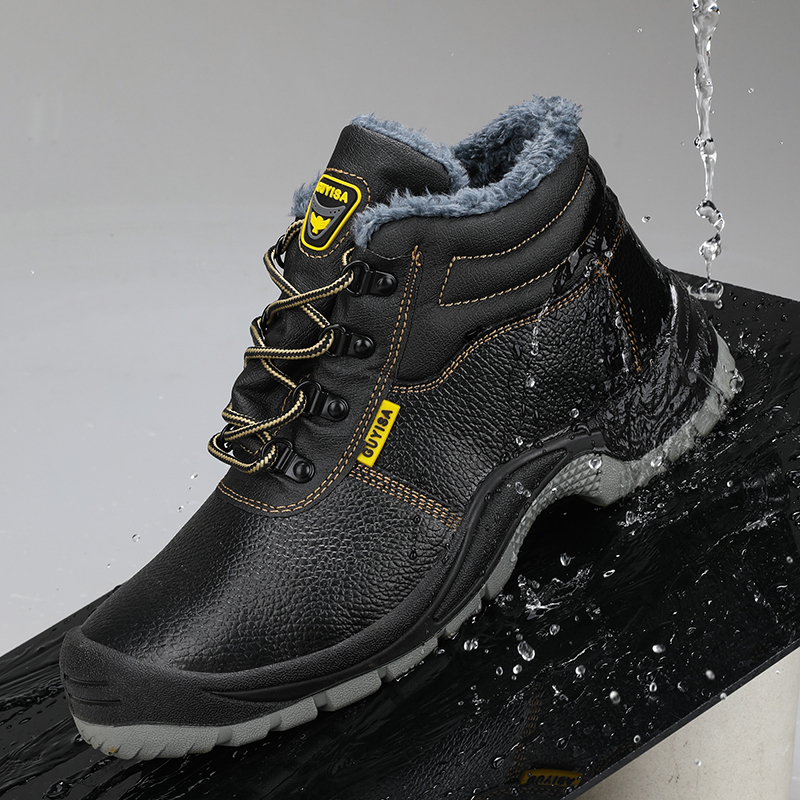 GUYISA  warmth safety shoes anti-puncture  and steel toe men's safety shoes