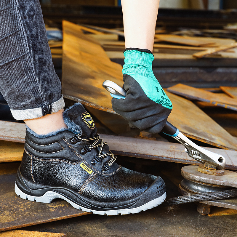 GUYISA  warmth safety shoes anti-puncture  and steel toe men's safety shoes