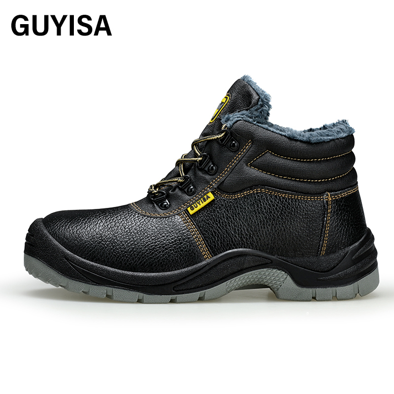 GUYISA  warmth safety shoes anti-puncture  and steel toe men's safety shoes