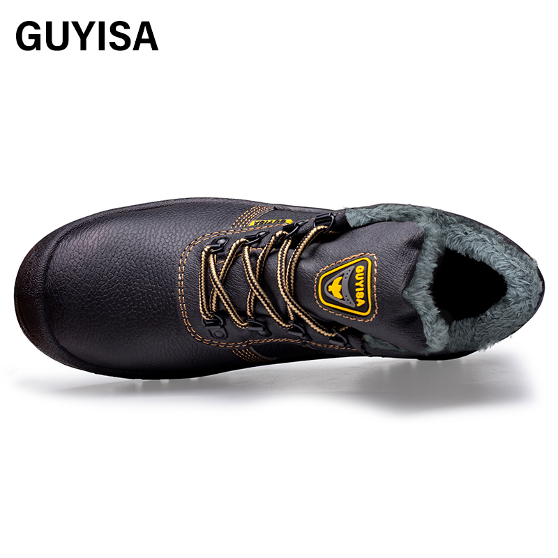 GUYISA  warmth safety shoes anti-puncture  and steel toe men's safety shoes
