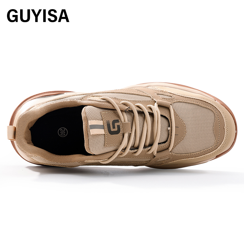 GUYISA High quality safety shoes construction site European standard steel toe anti-puncture anti-smash safety shoes