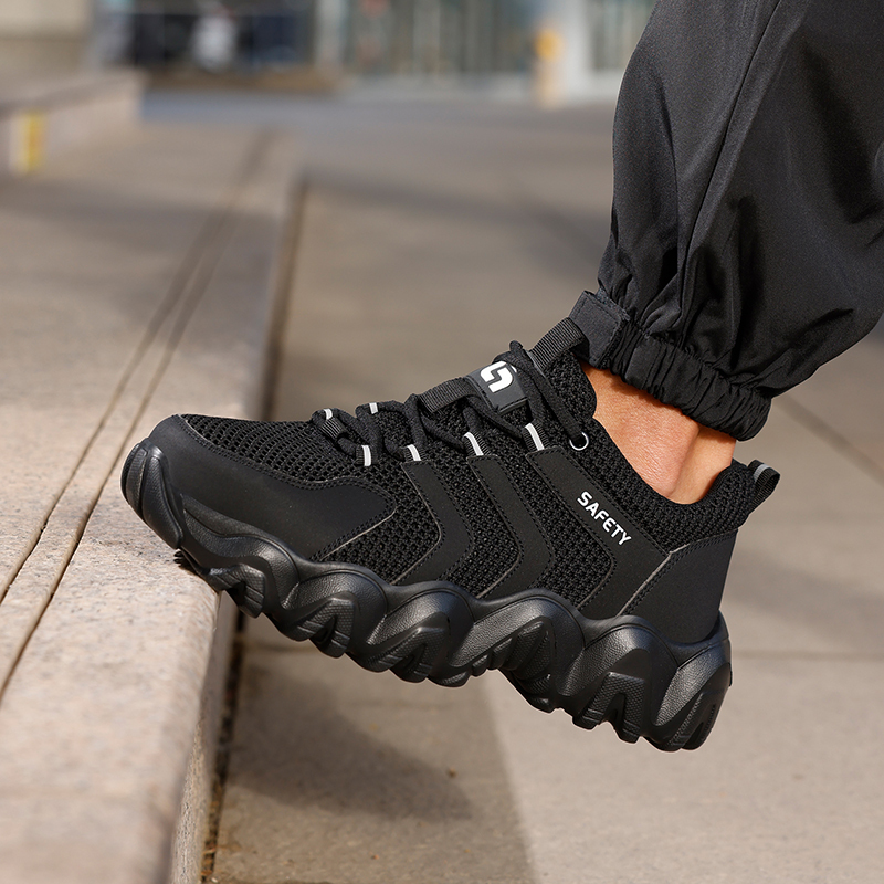 GUYISA High quality steel cloth breathable comfortable men's safety shoes