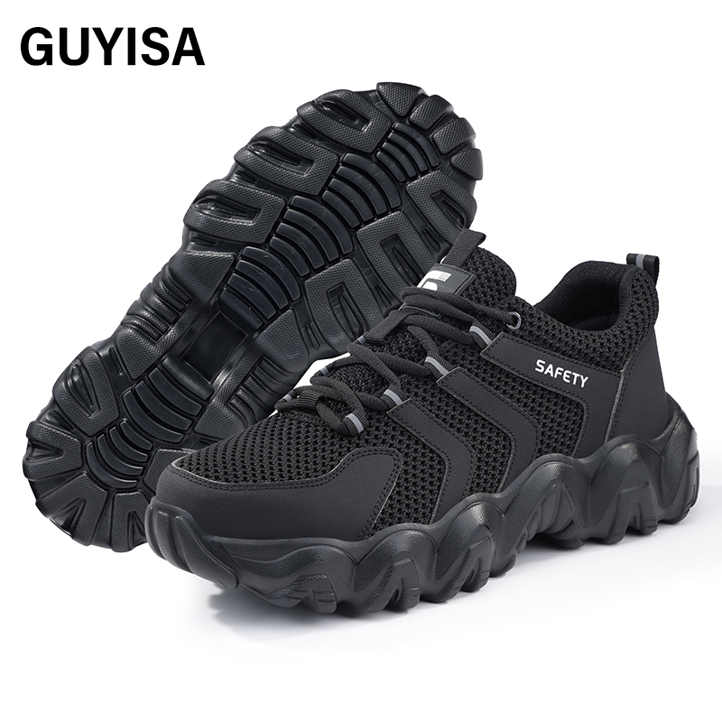 GUYISA High quality steel cloth breathable comfortable men's safety shoes