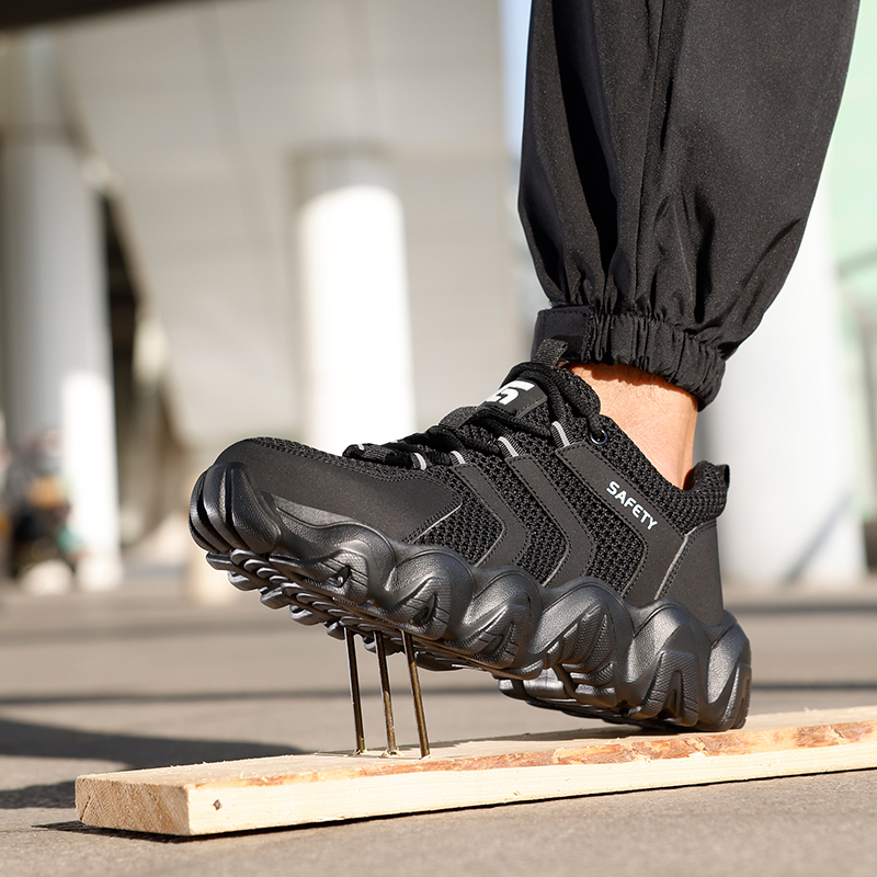 GUYISA High quality steel cloth breathable comfortable men's safety shoes