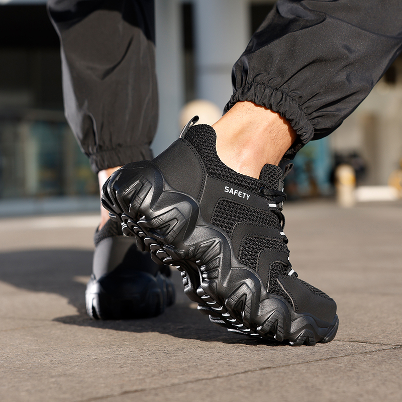 GUYISA High quality steel cloth breathable comfortable men's safety shoes