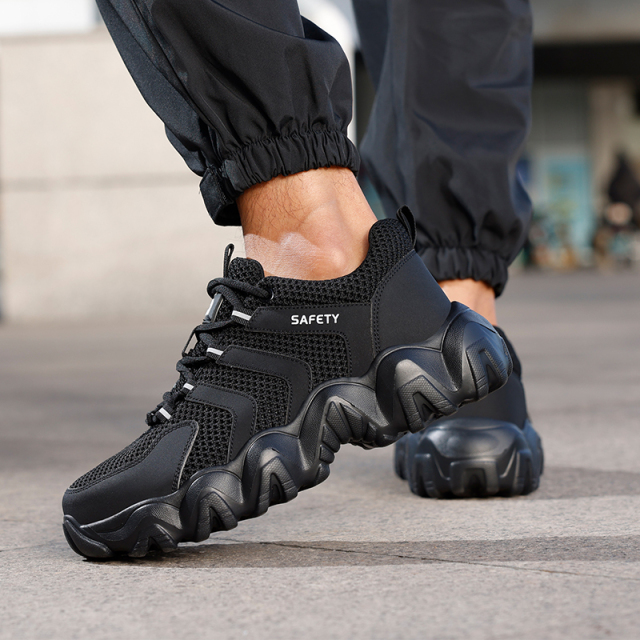 GUYISA High quality steel cloth breathable comfortable men's safety shoes