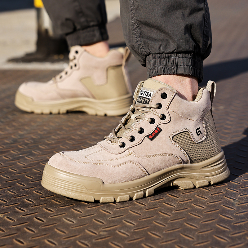 GUYISA safety shoes Casual Series for men steel toe Rubber shoes anti-puncture safety shoes
