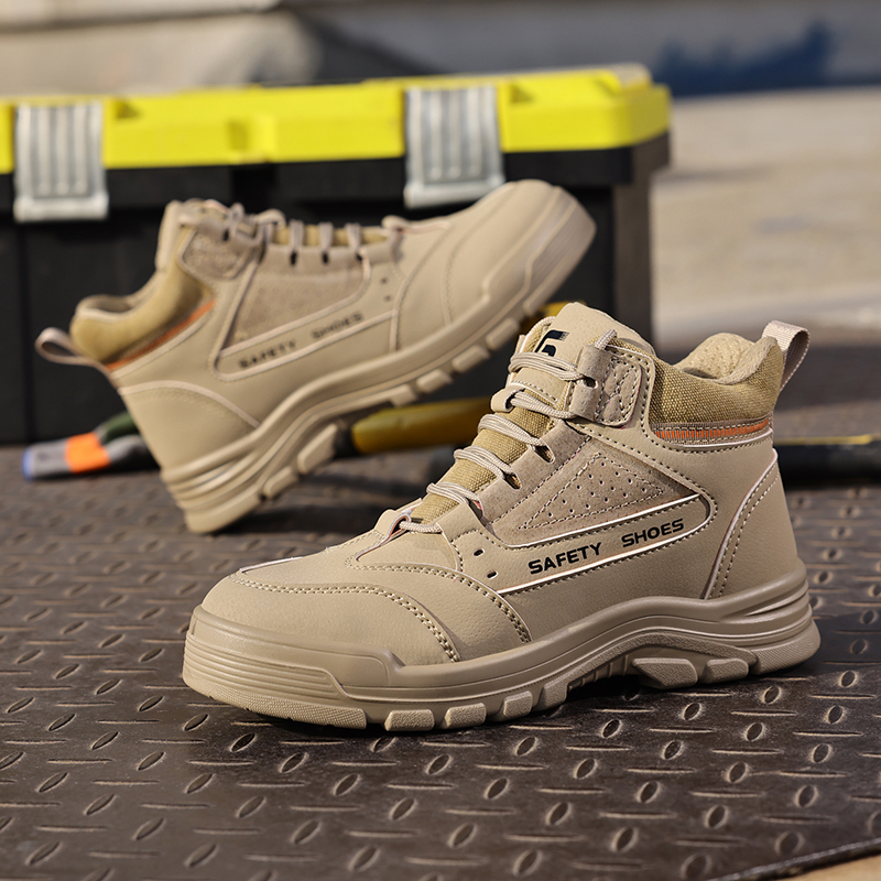 GUYISA safety shoes  for men steel toe Rubber shoes anti-puncture safety shoes