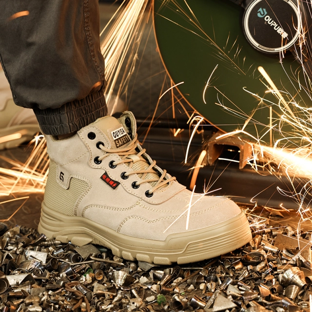 GUYISA safety shoes Casual Series for men steel toe Rubber shoes anti-puncture safety shoes