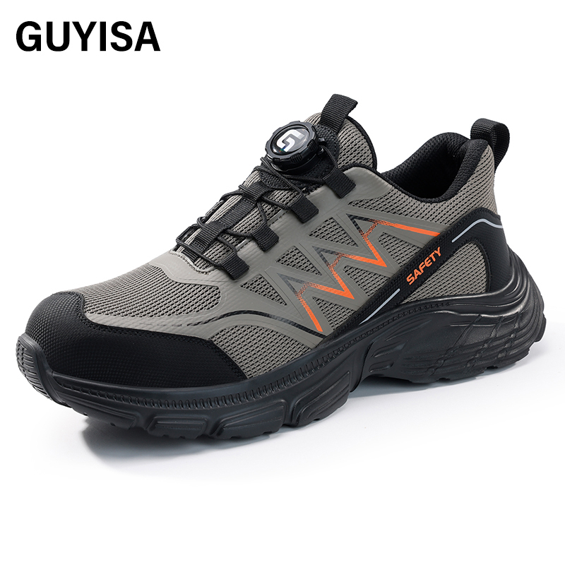 GUYISA  Sports safety shoes anti-puncture  and steel toe men's safety shoes